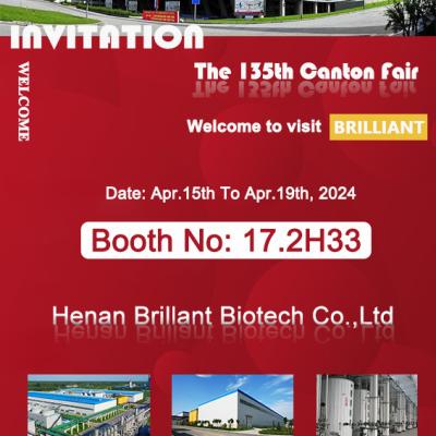 Henan Brilliant Invites You To 135th Canton Fair