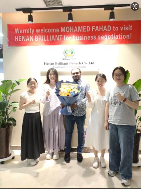 On April 23, 2025, From Sri Lanka customer visited Henan Brilliant Biotech Co., Ltd. for business inspection and communication..jpg